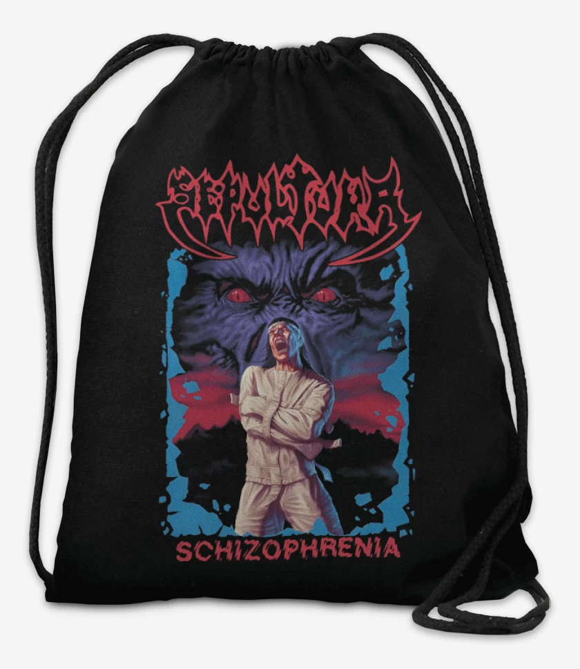 Mochila Negro de Sepultura Schizo