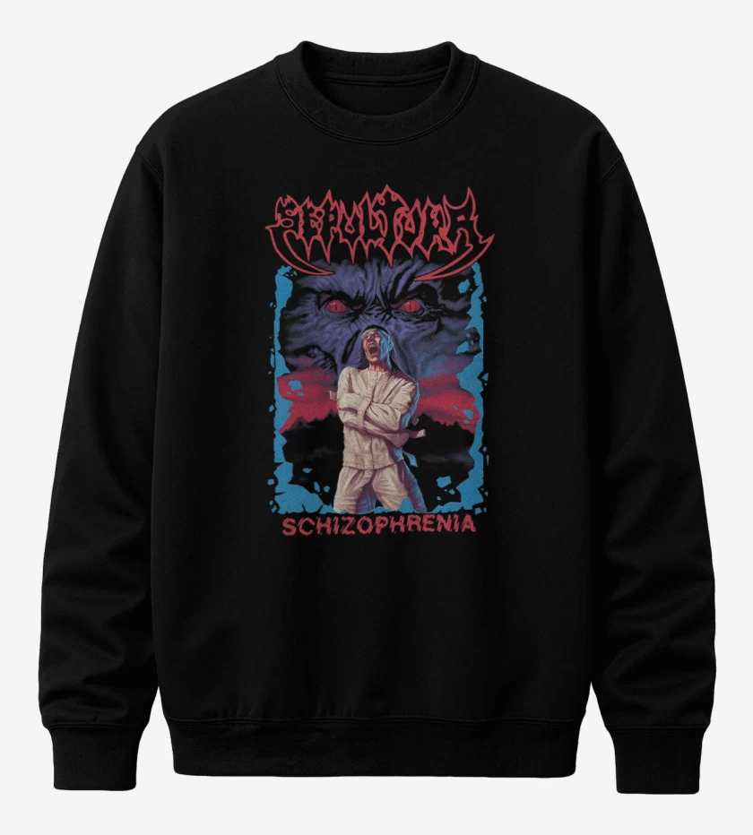 Poleron polo Negro de Sepultura Schizo