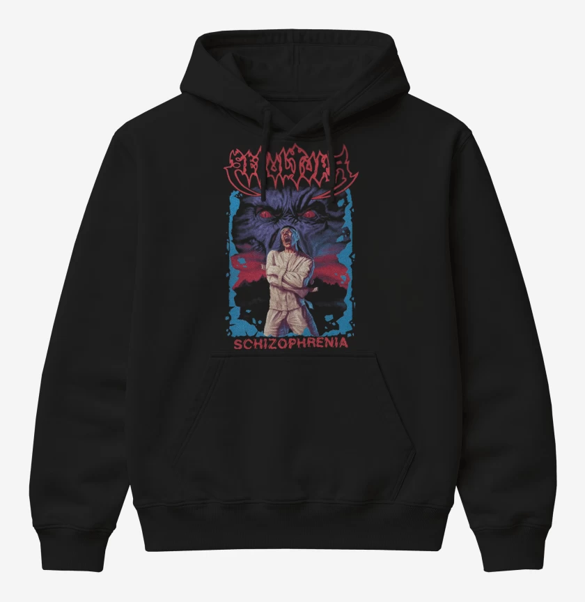 Poleron Canguro básico Negro de Sepultura Schizo