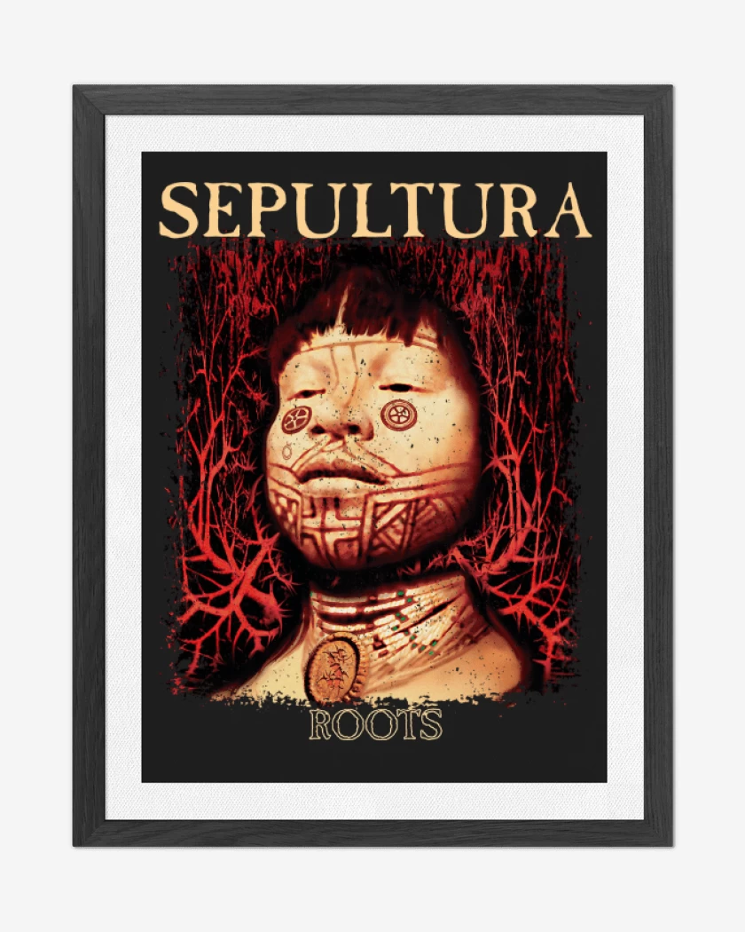 Cuadro decorativo Negro de Sepultura Roots