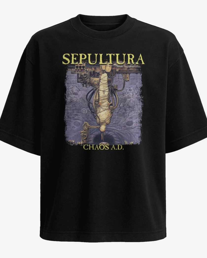 Polera Oversize Sepultura Chaos AD