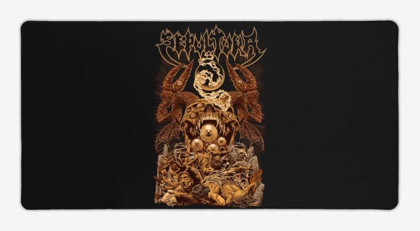 Mouse pad Gamer Negro de Sepultura Arise v2