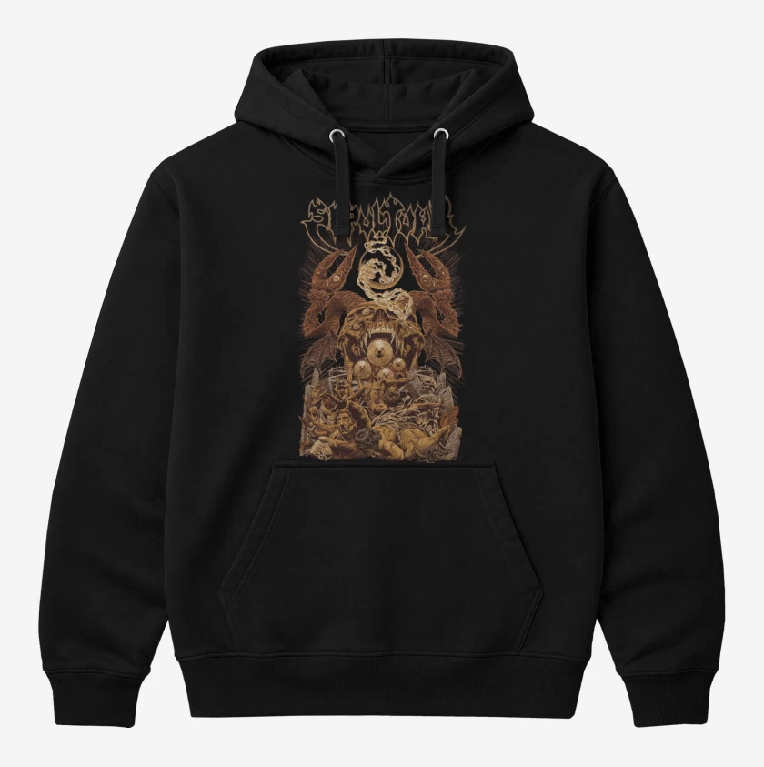 Polerón Canguro Negro de Sepultura Arise v2