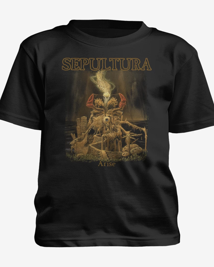 Polera de niño Negro de Sepultura Arise