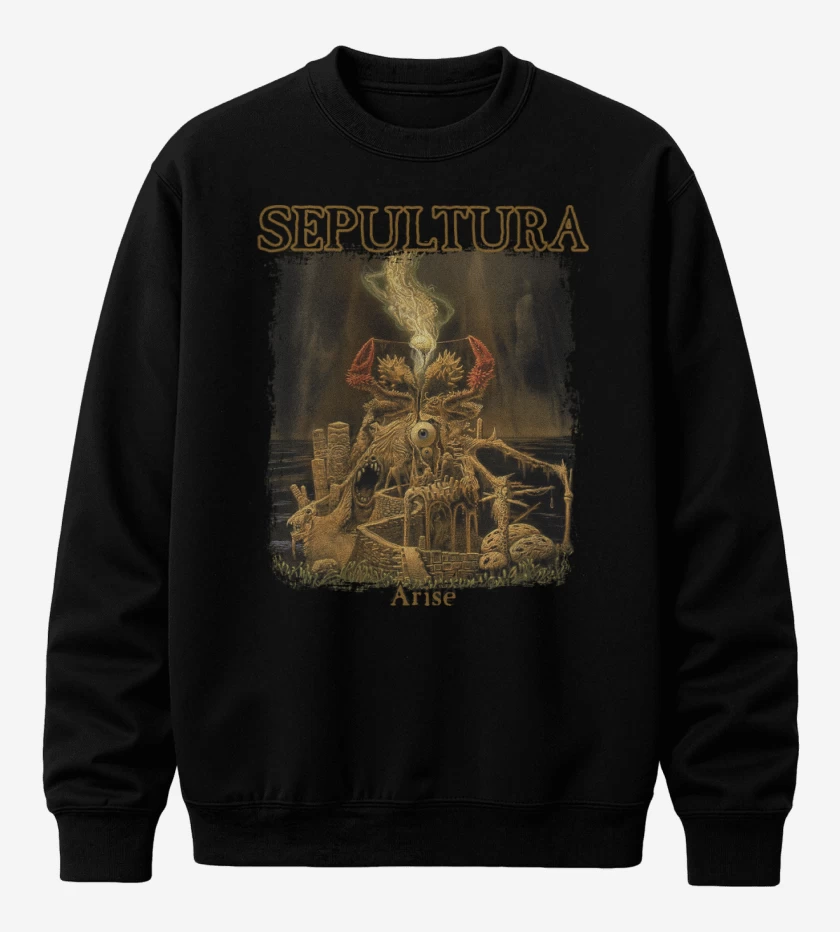 Poleron polo Negro de Sepultura Arise