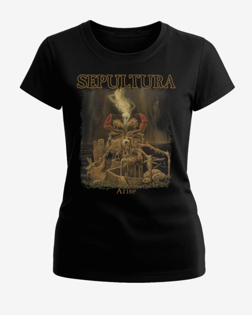 Polera de Mujer Negro de Sepultura Arise