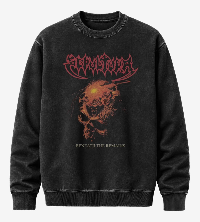 Poleron Polo Acid Wash Sepultura Beneath the Remains