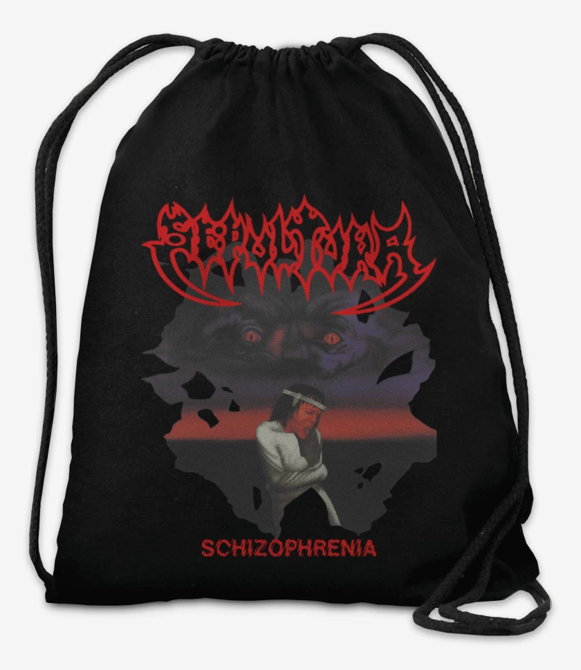 Mochila Negro de Sepultura Schizophrenia