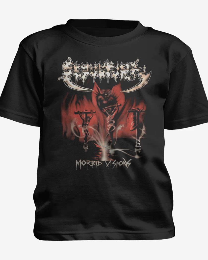 Polera de niño Negro de Sepultura Morbid Visions