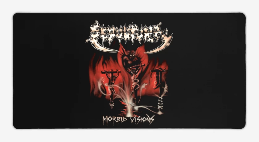 Mouse pad Gamer Negro de Sepultura Morbid Visions