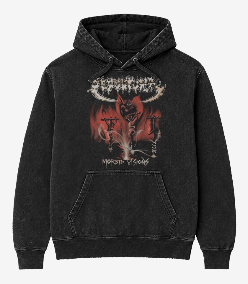 Poleron Canguro Acid Wash Sepultura Morbid Visions