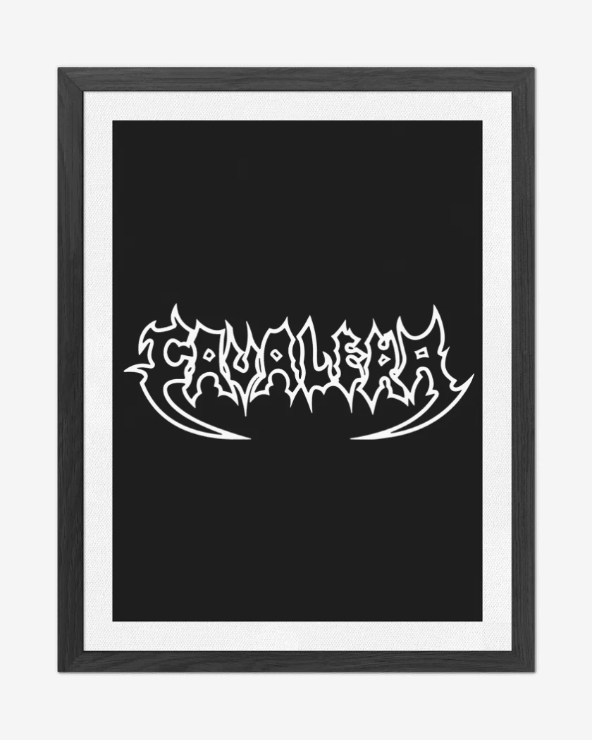 Cuadro decorativo Negro de Cavalera Logo