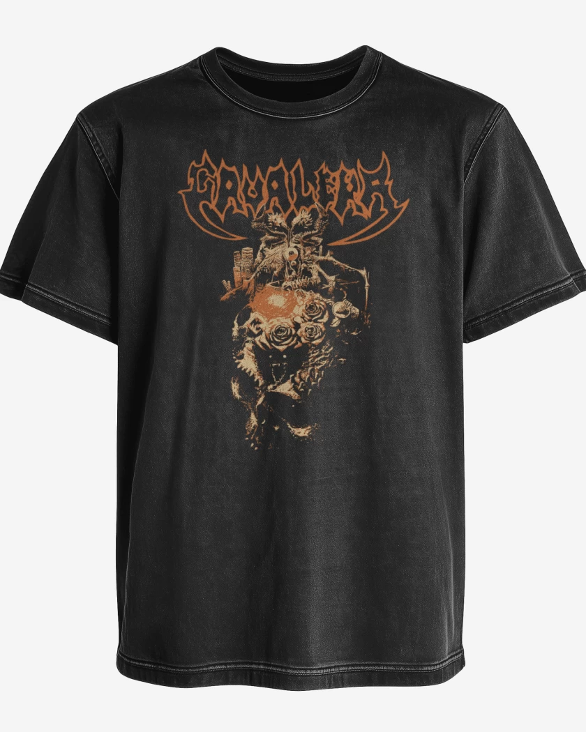 Polera desgastada Negro de Cavalera Beneath Arise