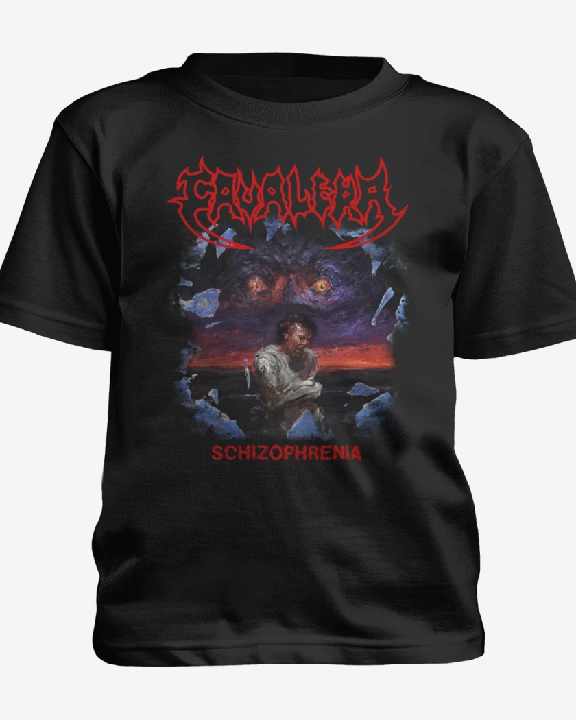 Polera de niño Negro de Cavalera Schizophrenia