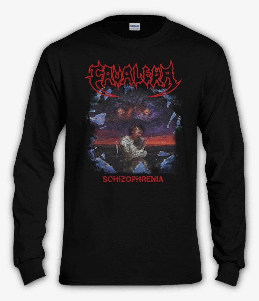 Polera manga larga Negro de Cavalera Schizophrenia