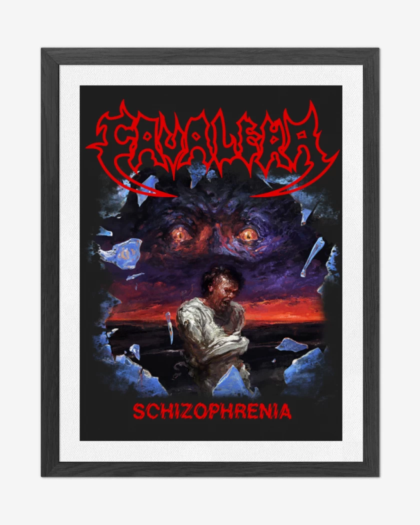 Cuadro decorativo Negro de Cavalera Schizophrenia