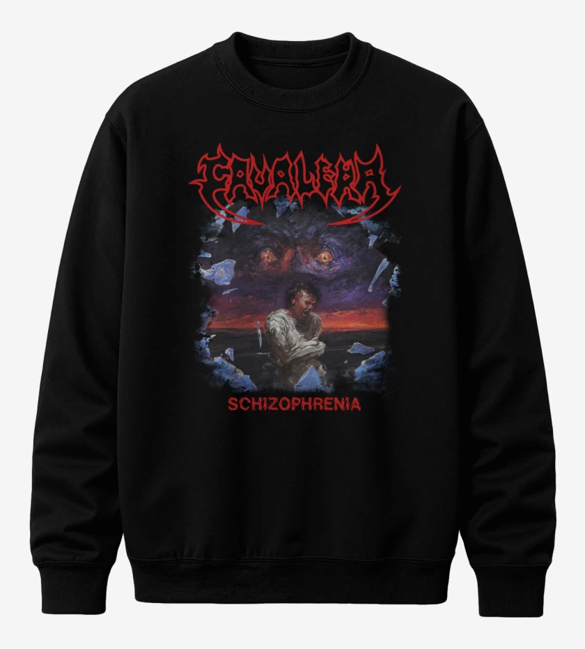 Poleron polo Negro de Cavalera Schizophrenia