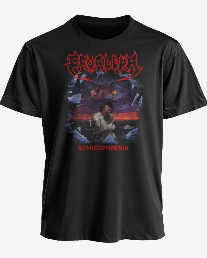 Polera premium Negro de Cavalera Schizophrenia