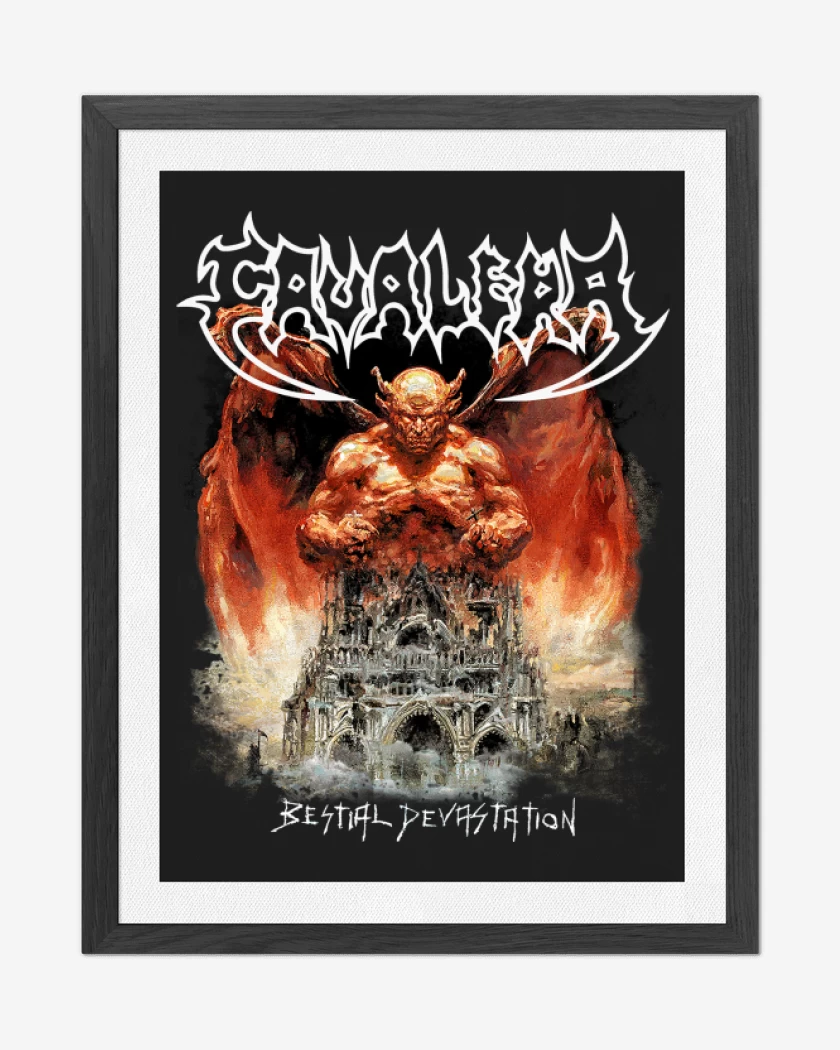 Cuadro decorativo Negro de Cavalera Bestial Devastation