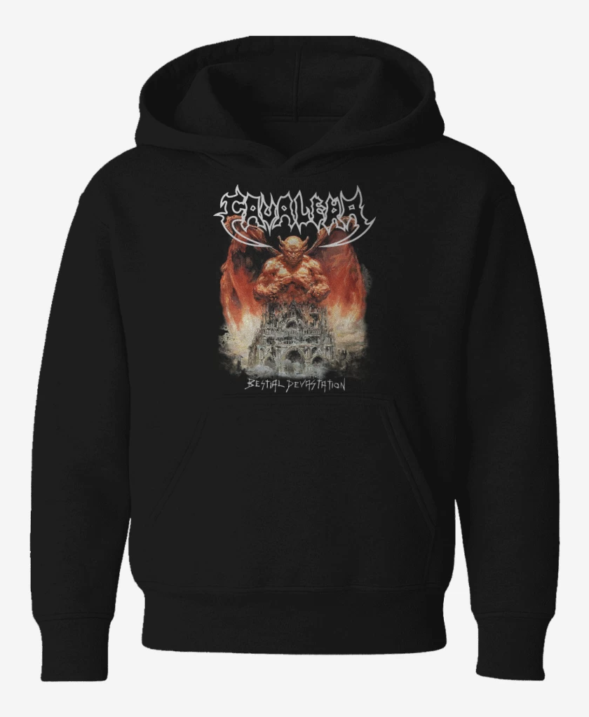 Poleron de niño Negro de Cavalera Bestial Devastation