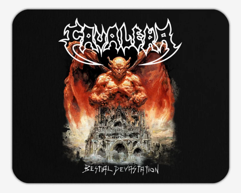 Mousepad Negro de Cavalera Bestial Devastation