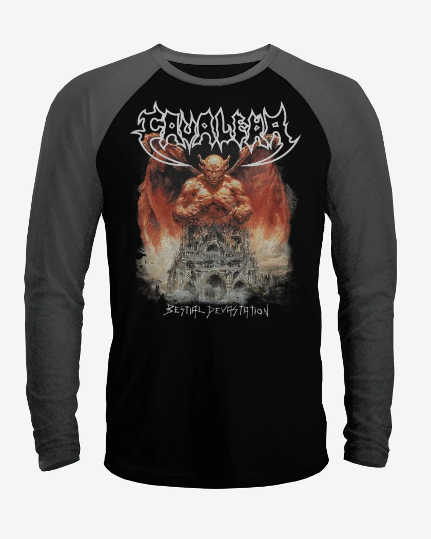 Polera Raglan Cavalera Bestial Devastation