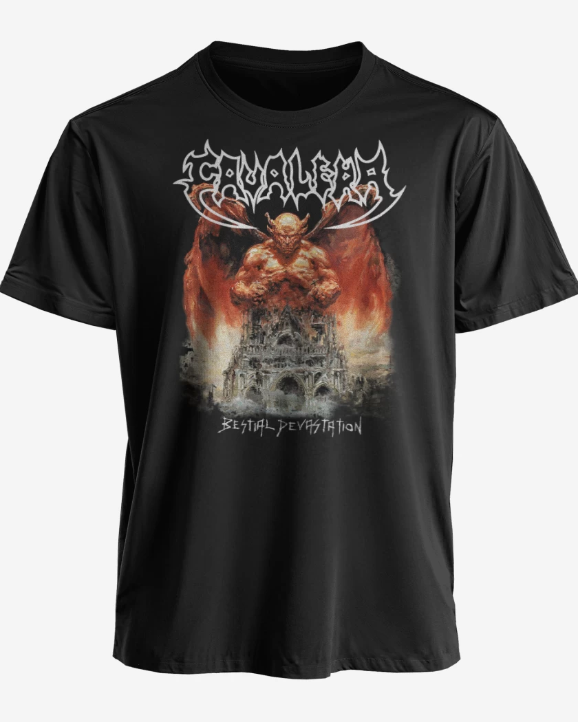 Polera premium Negro de Cavalera Bestial Devastation