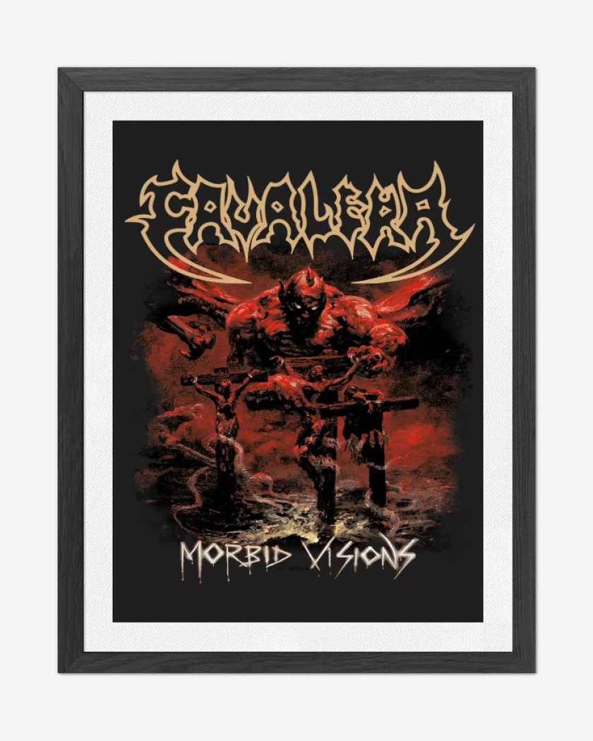 Cuadro decorativo Negro de Cavalera Morbid Visions