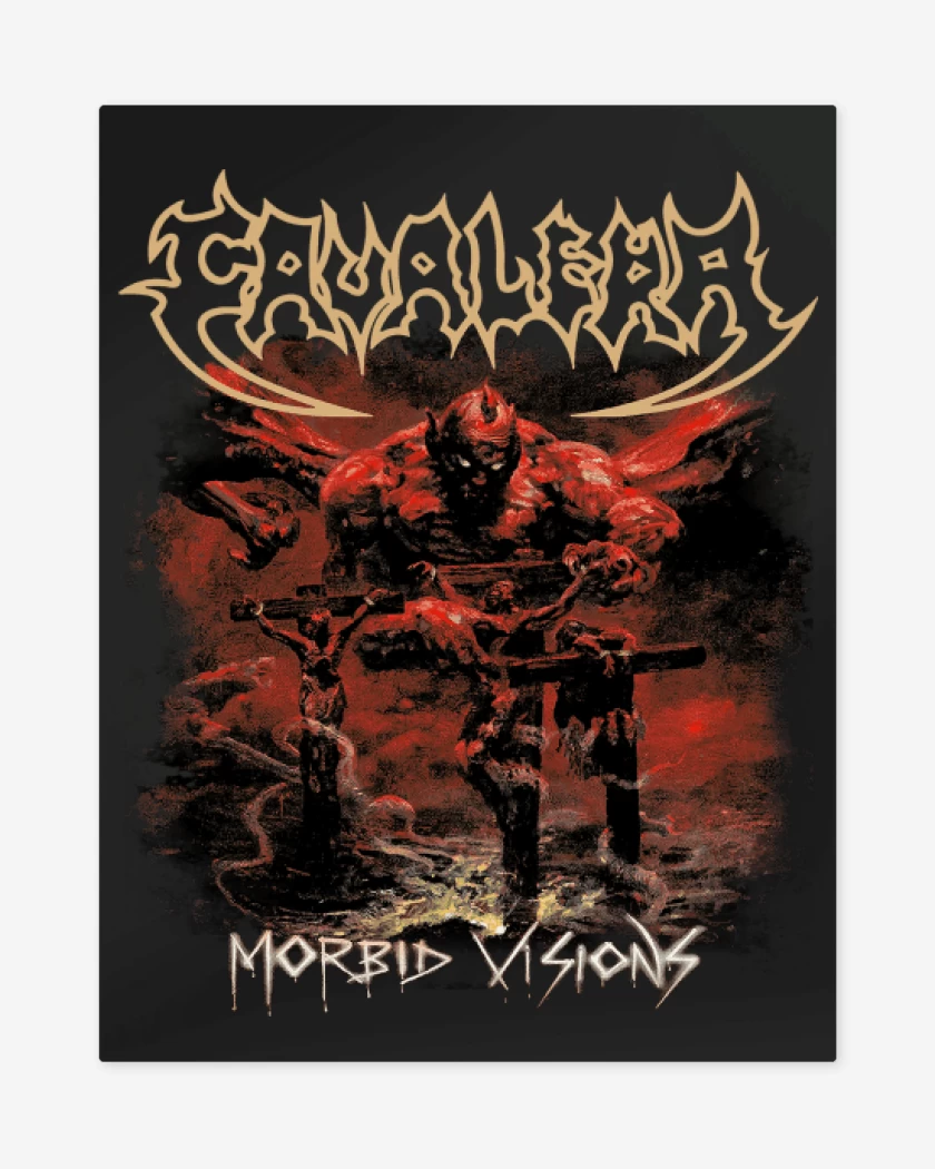 Print metalico Negro de Cavalera Morbid Visions