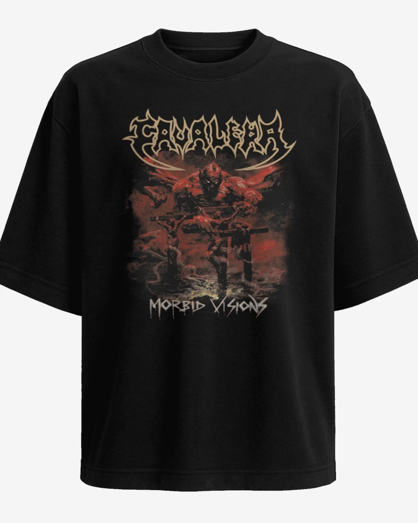 Polera Oversize Negro de Cavalera Morbid Visions