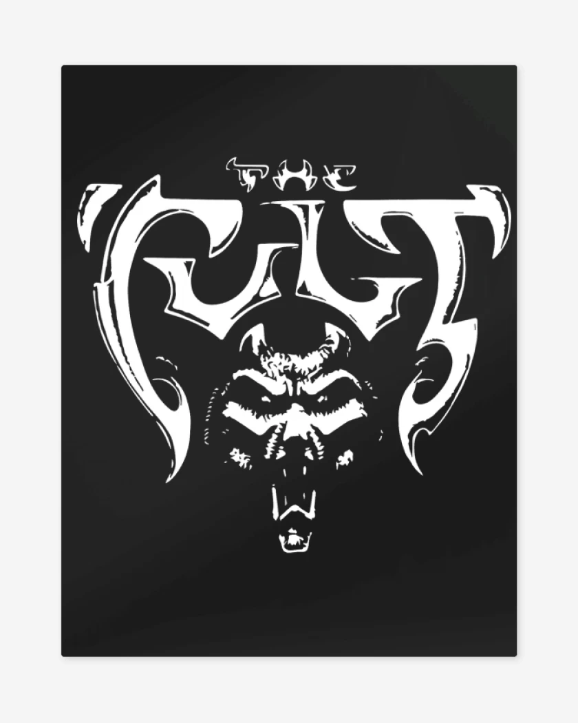 Print metalico Negro de The Cult Logo