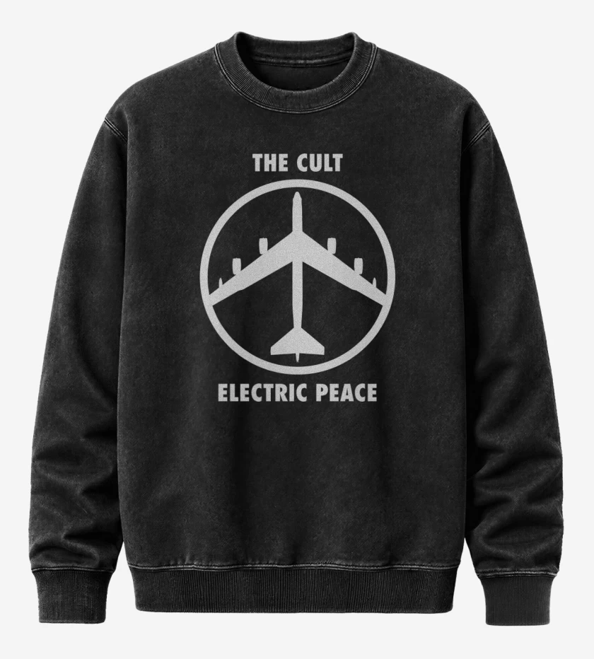 Poleron Polo Acid Wash Negro de The Cult Electric Peace