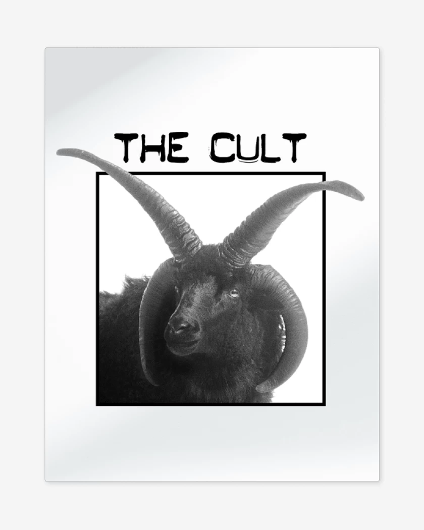 Print metalico Blanco de The Cult