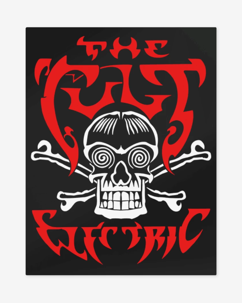 Print metalico Negro de The Cult Elec tric