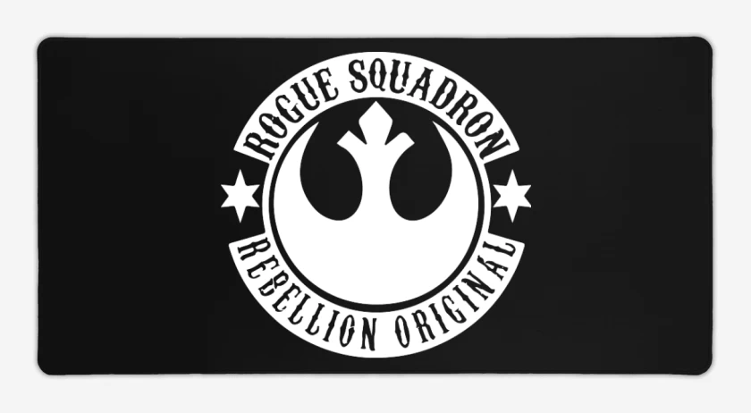 Mouse pad Gamer Negro de Rogue squeadron