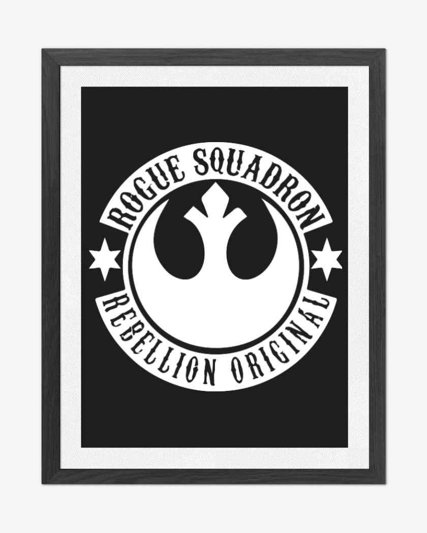 Cuadro decorativo Negro de Rogue squeadron