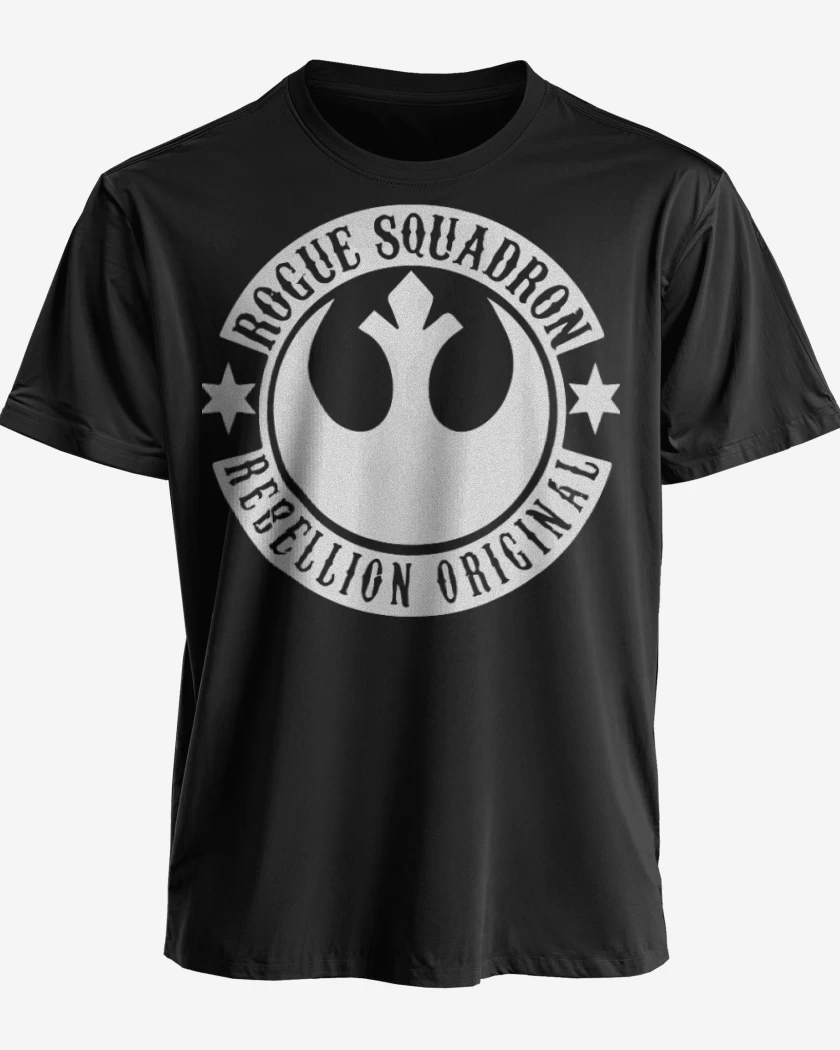 Polera premium Negro de Rogue squeadron