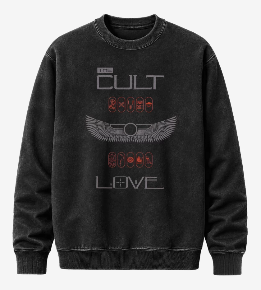 Poleron Polo Acid Wash Negro de The Cult Love