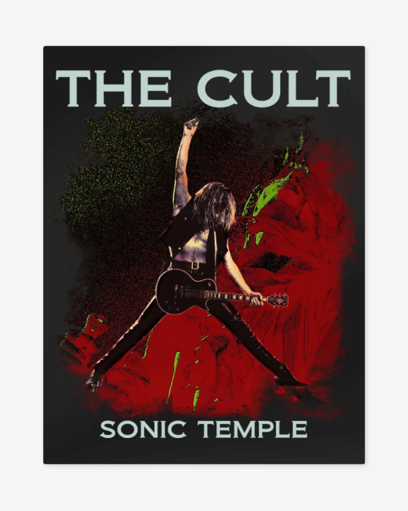 Print metalico Negro de The Cult Sonic Temple
