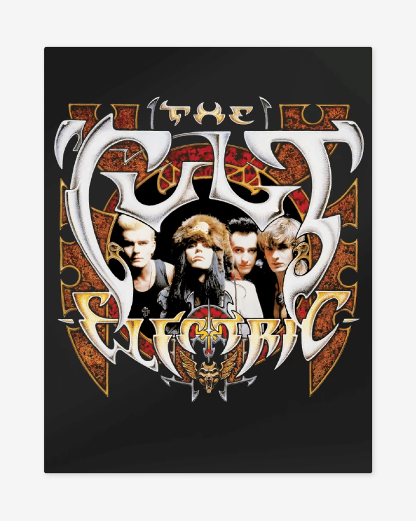 Print metalico Negro de The Cult Electric