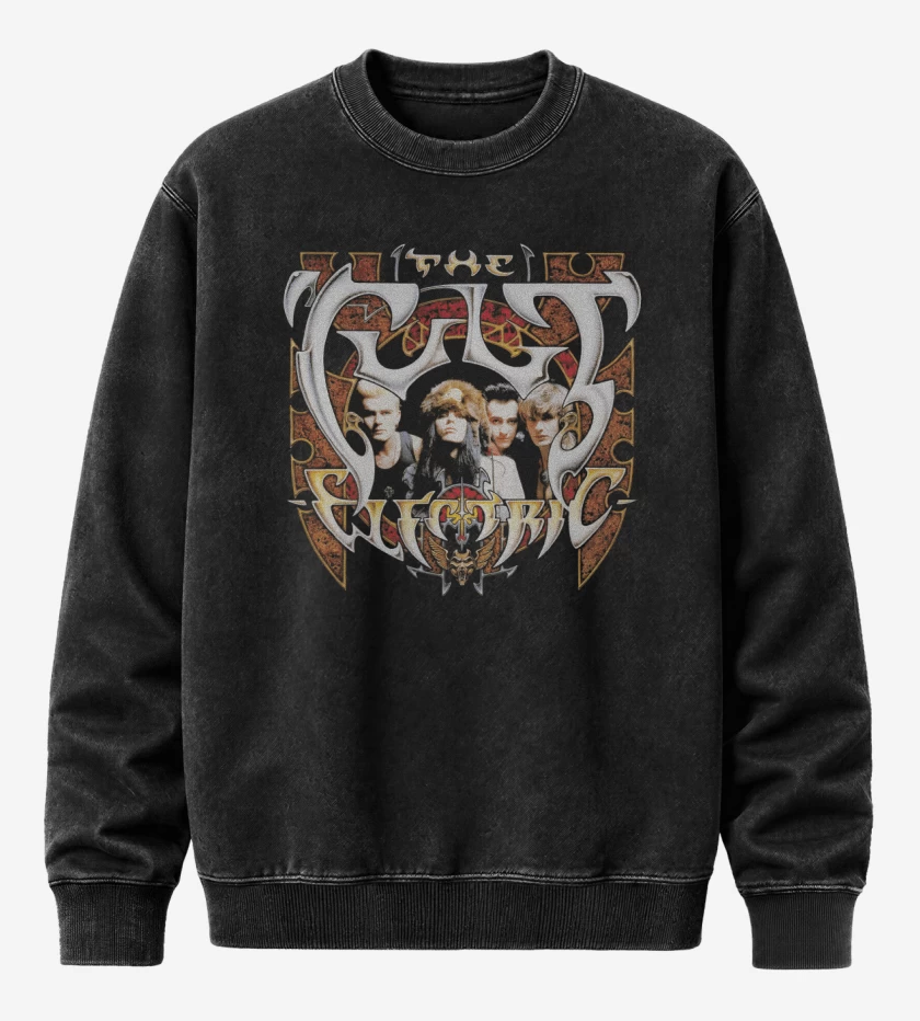 Poleron Polo Acid Wash Negro de The Cult Electric