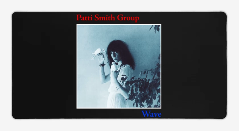 Mouse pad Gamer Negro de Patti Smith Group Wave