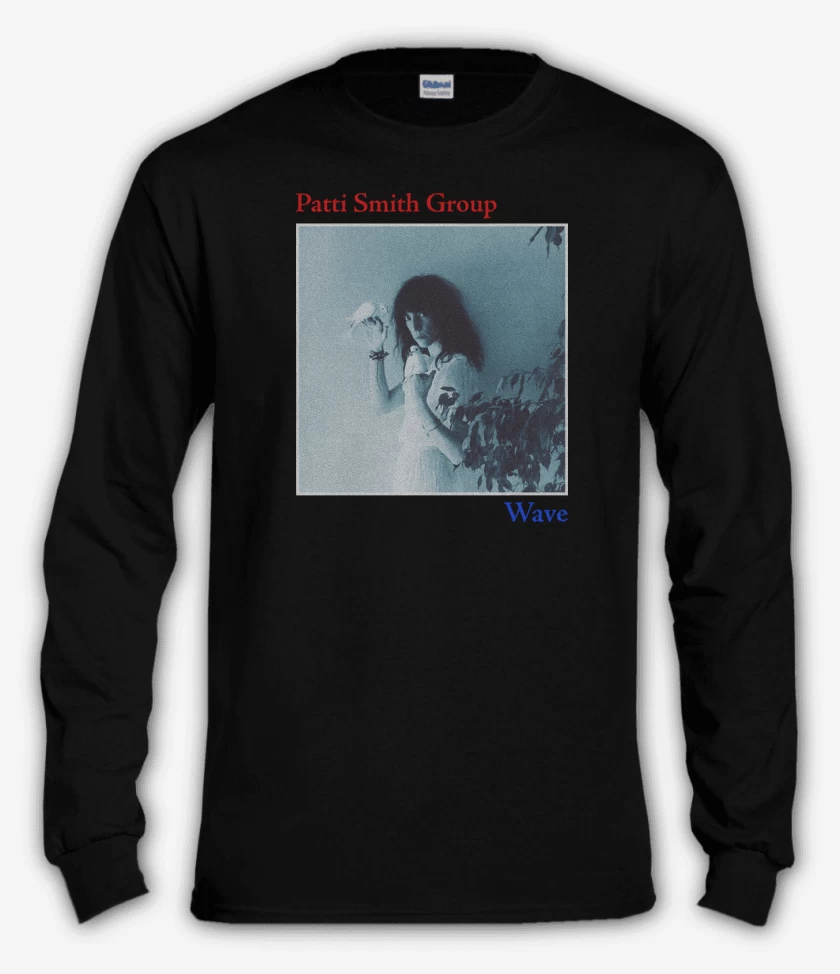 Polera manga larga Negro de Patti Smith Group Wave
