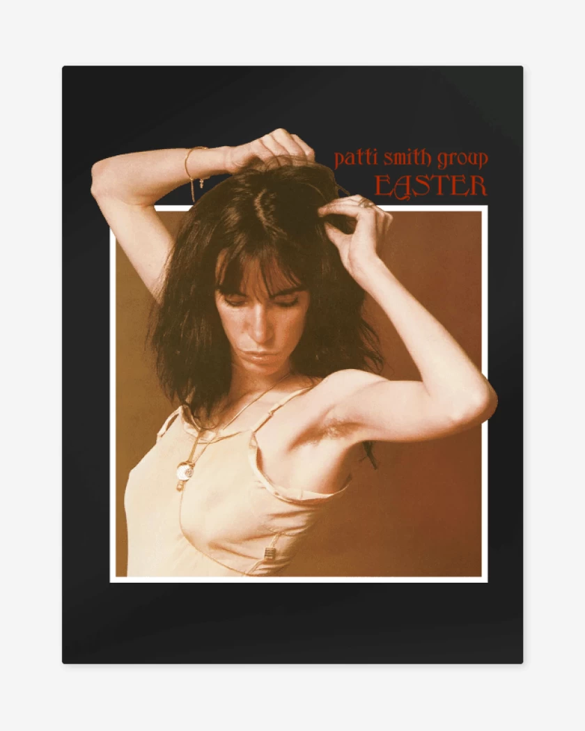 Print metalico Negro de Patti Smith Group Easter