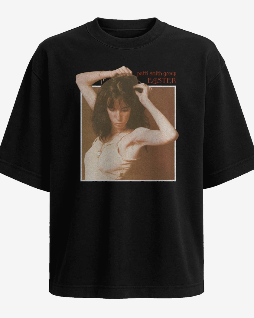 Polera Oversize Negro de Patti Smith Group Easter