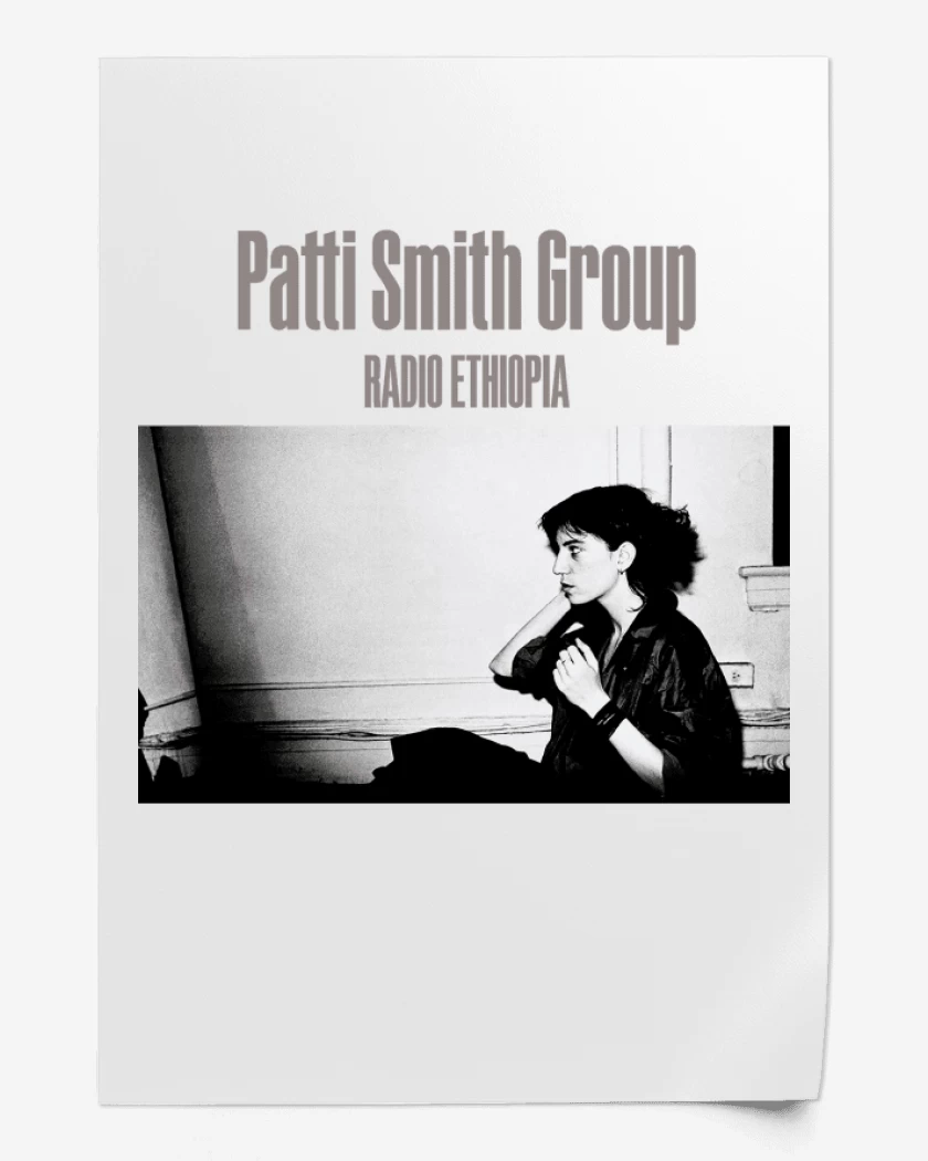 Print Blanco de Patti Smith Radio Ethiopia