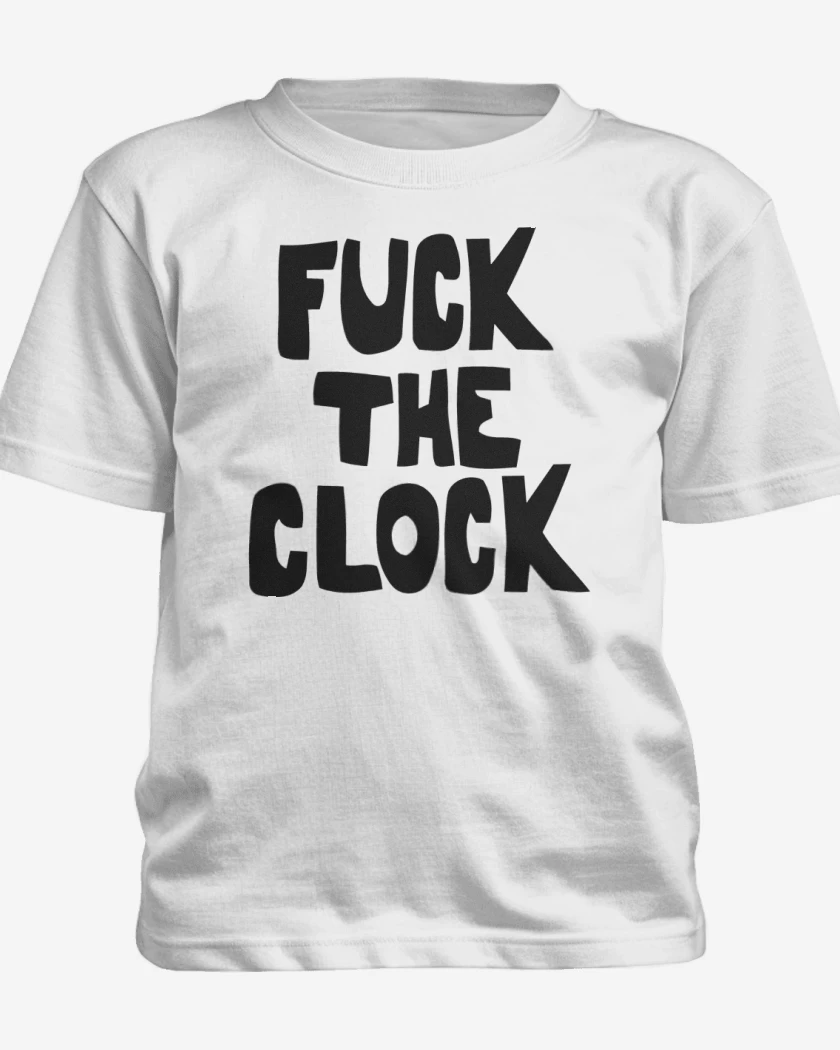 Polera de niño Blanco de Patti Smith Fuck the Clock