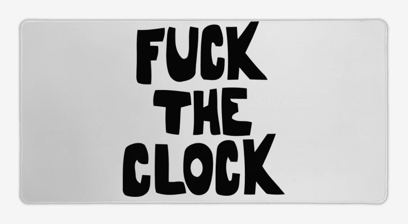 Mouse pad Gamer Patti Smith Fuck the Clock
