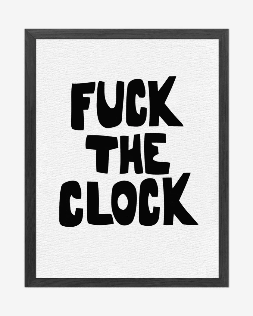 Cuadro decorativo Blanco de Patti Smith Fuck the Clock