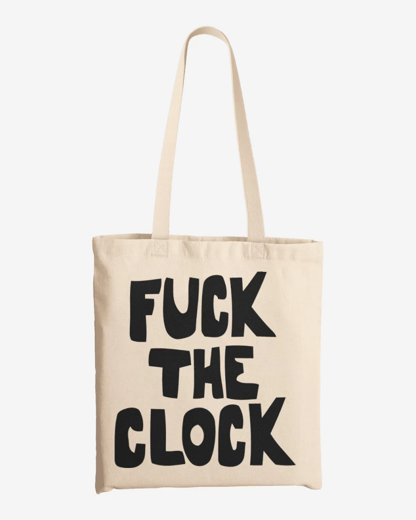 Totebag Patti Smith Fuck the Clock